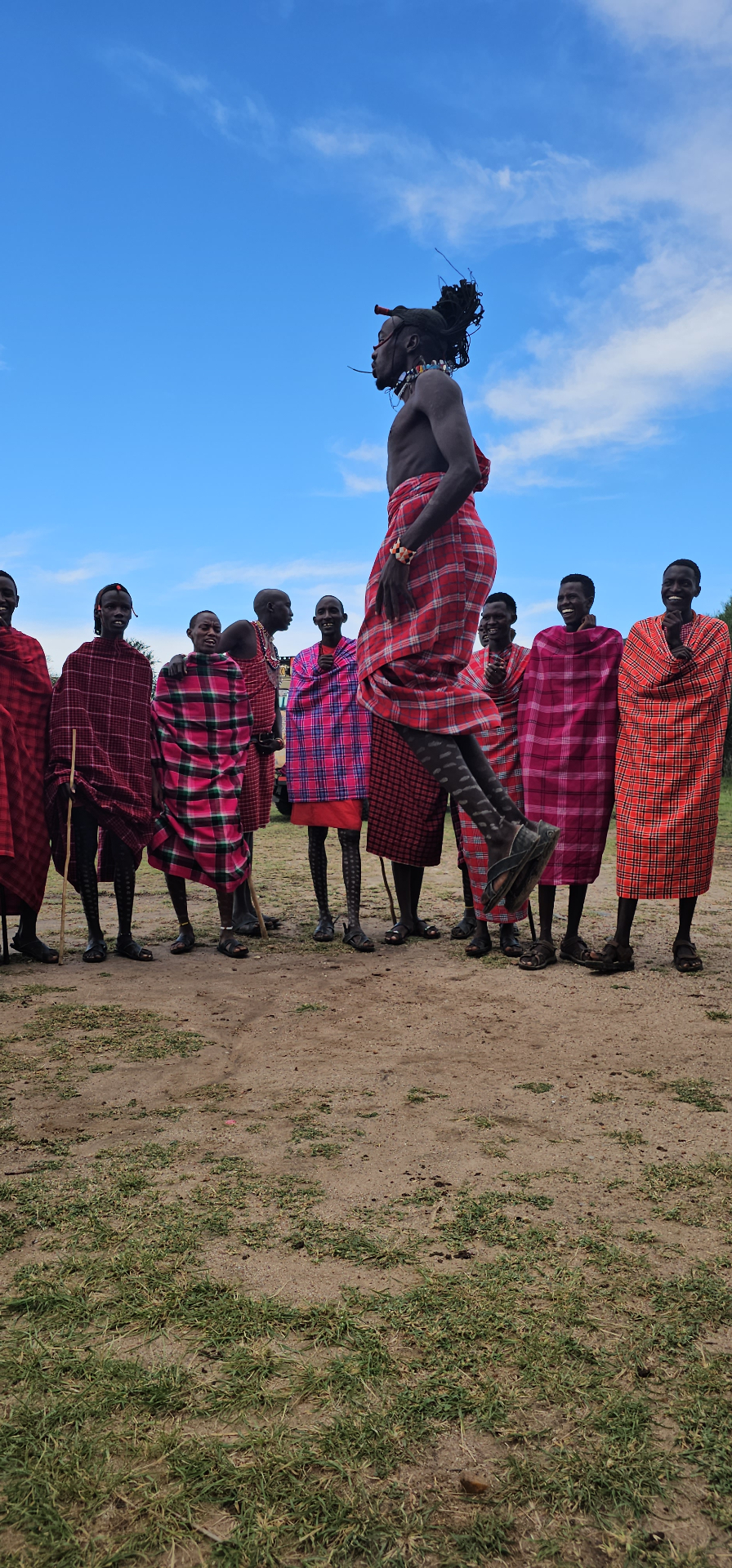 What Does a Maasai Warrior Demonstration Feel Like Up Close? — Culture story from 100 Humanitarians in Kenya